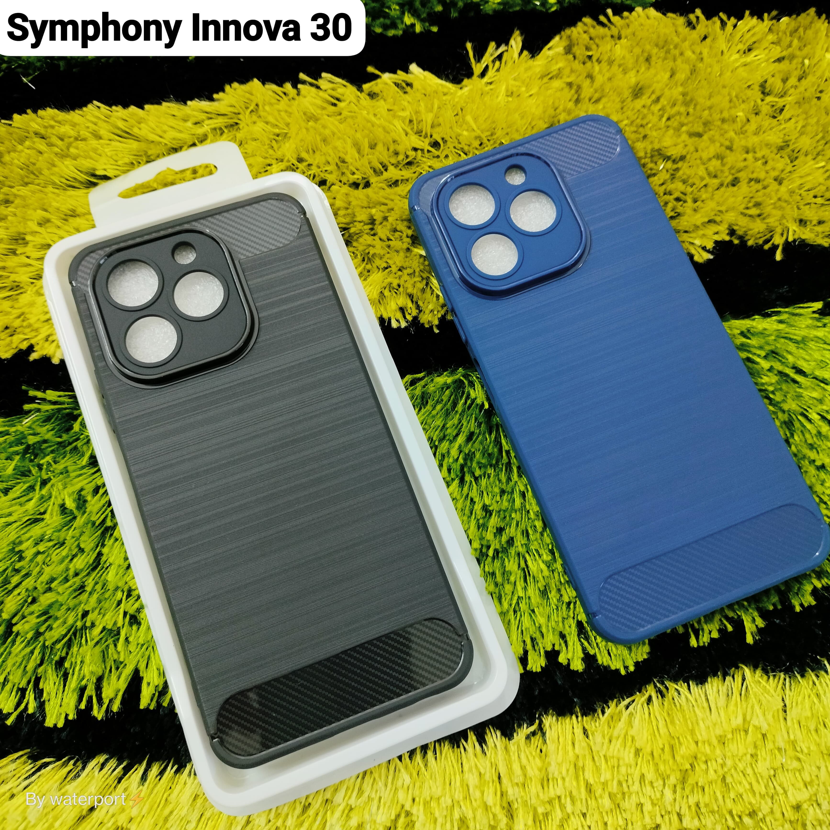 For Symphony Innova 30 Back Cover Premium Silicone Soft Case With Carbon Fiber Texture Design Official SymphonyInnova30 Back Case Symphony Innova30 Back Cover. 