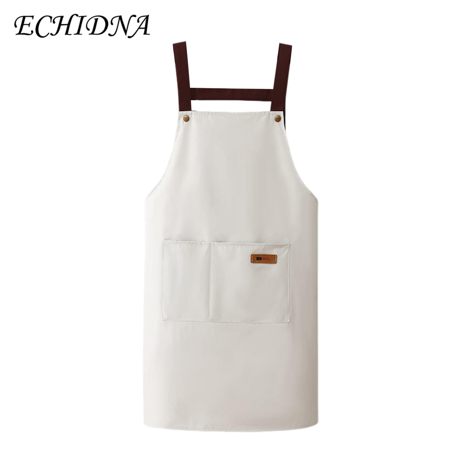 Professional Kitchen Apron Waterproof Kitchen Apron with Large Pocket Oil-proof Dust-proof Chef Apron for Cooking Butchers Painters Adjustable Strap Universal Design Waterproof Cooking Apron