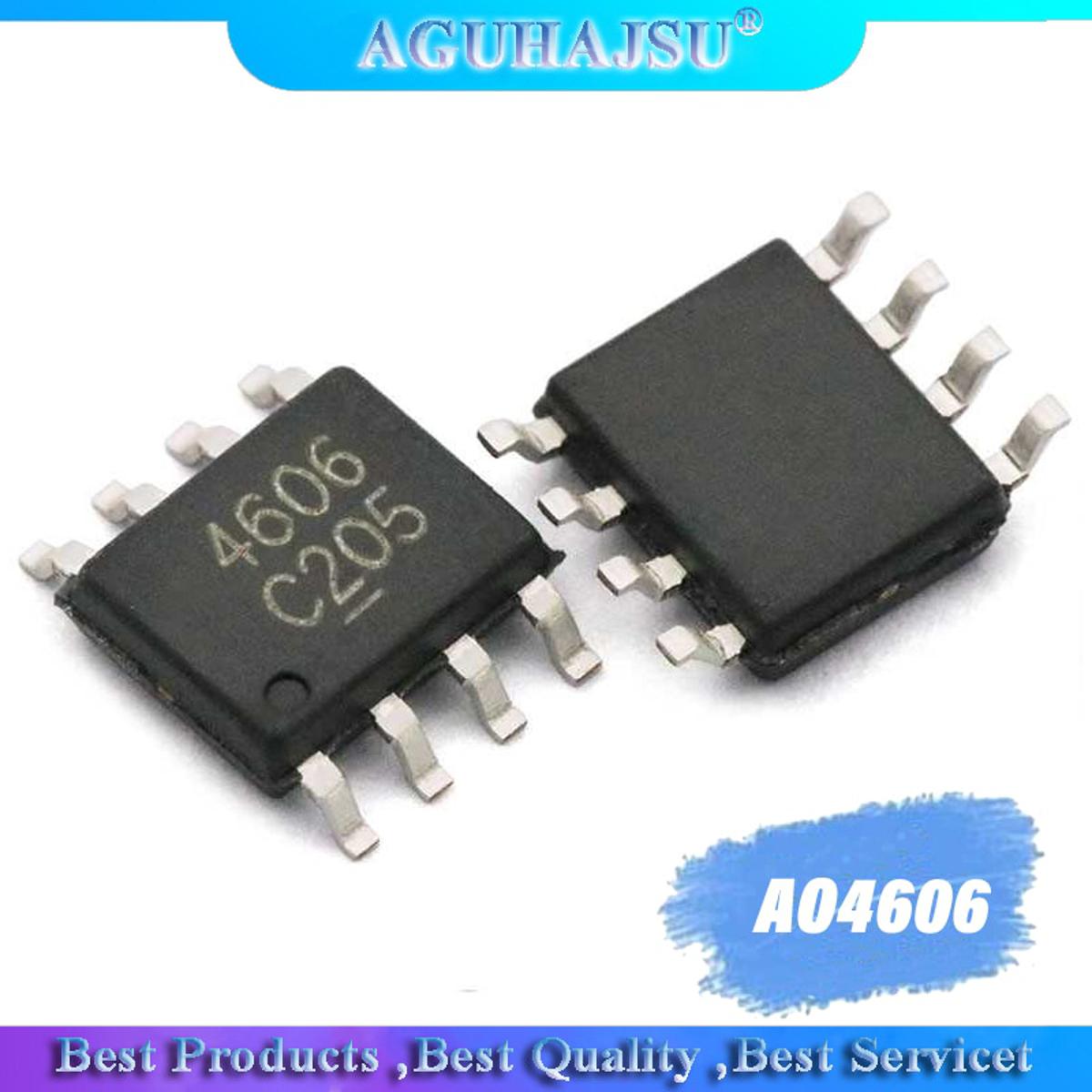 【happy one】10pcs AO4606 SOP8 AO4606C SOP SMD N+P channel high MOSFET mos field effect transistor switch
