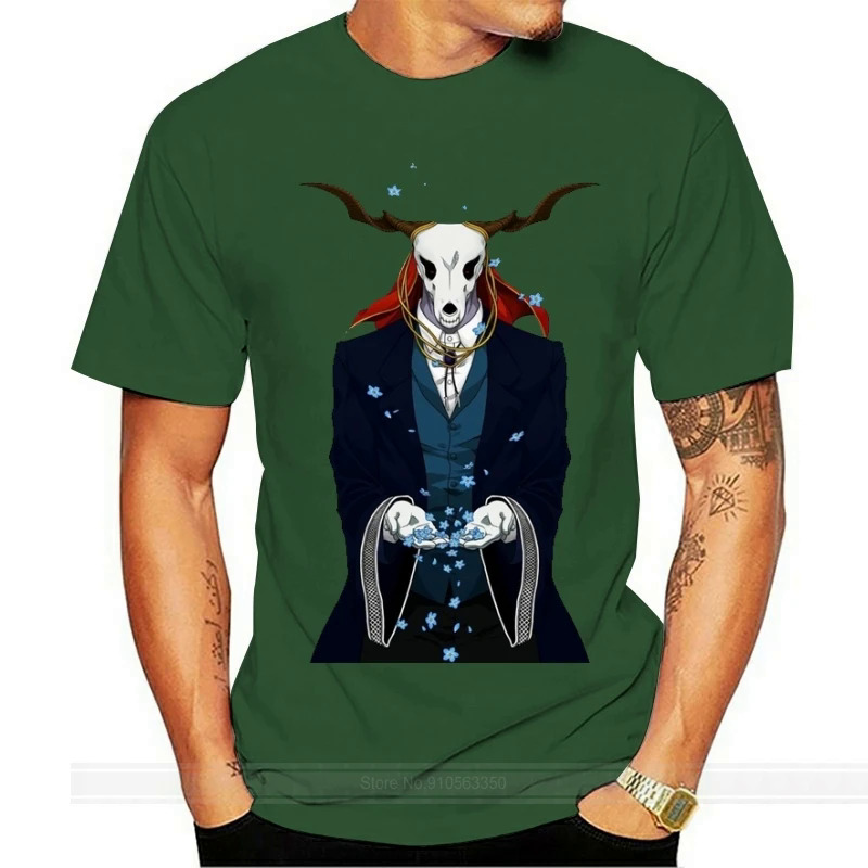 Ancient Magus Bride Animal T-Shirt Manga T-Shirt Unisex Cotton Tee Card Top n821