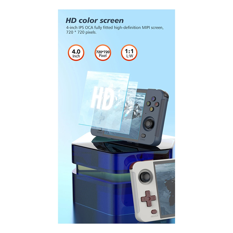 R40S Retro Video Game Console 16GB+128GB WiFi+BT Linux Support for PSP PS1 N64 DC ARCADE Simulator Black. 