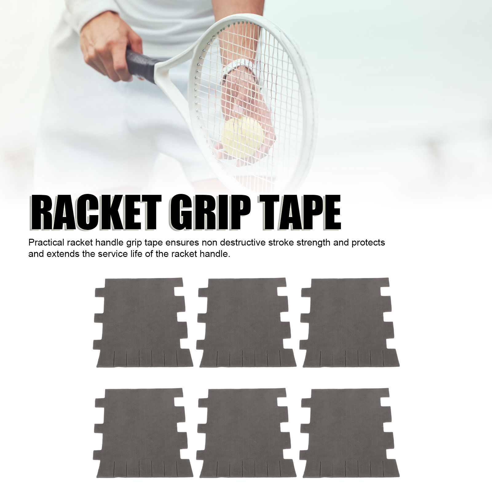 Paddle Handle Grip, Sweat Absorbent Tight Fit Multipurpose Racket Grip Tape Wrap for Tennis Racket for Fishing Rod. 