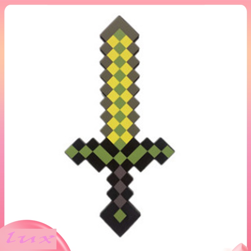Minecraft Foam Sword Roleplay Battle Toy Life-sized Minecraft Pixel Swords for Active Play