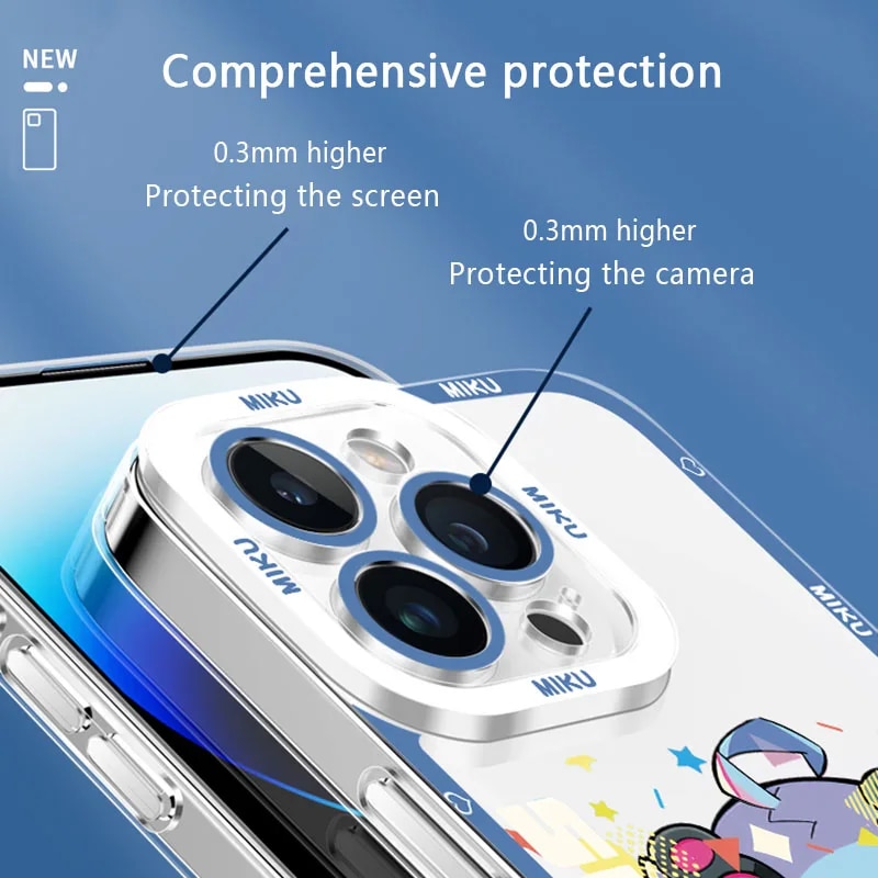 Kawaii H-Hatsune Miku Phone Case for Samsung Galaxy S24 Ultra S23 S22 S21 Plus S20 FE S10 Note 20 10 Pro A14 A34 A54 Soft Cover. 