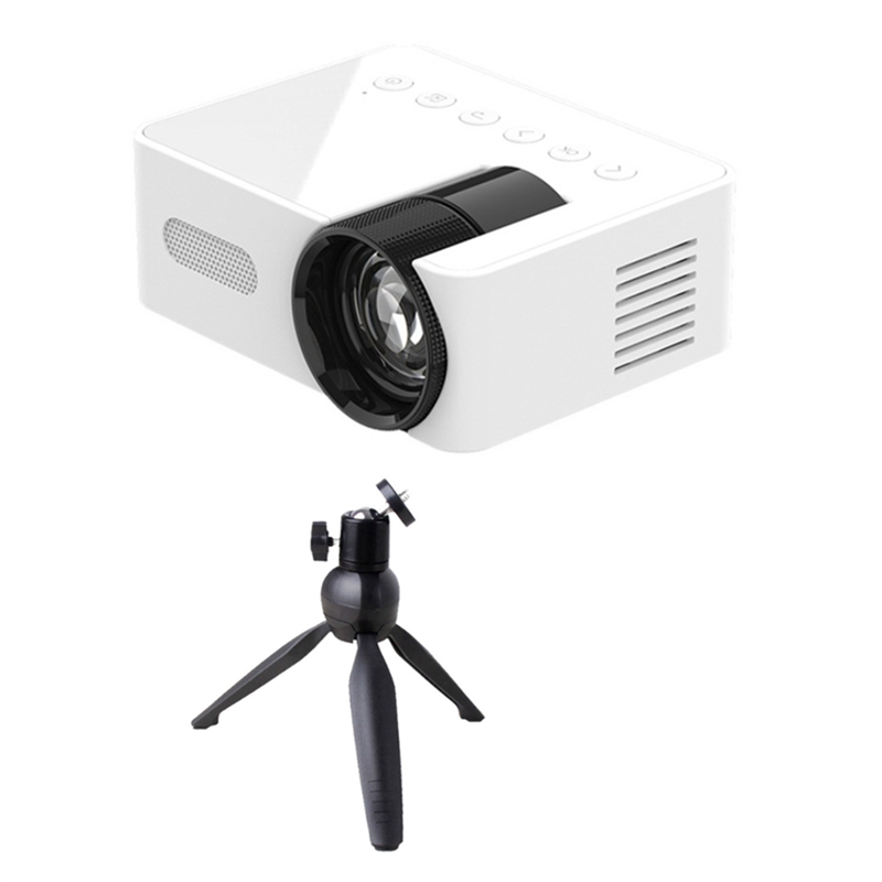 Projector LED HD 1080P Wireless Mobile Phone Mini Projector with Projector Stand Portable Home Theater Video Player, Fine Workmanship -B