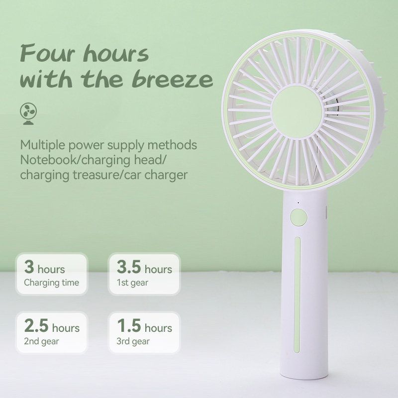 KIVEE FA29 Rechargeable Portable USB Fan Three Gear Adjustable Handheld Mini Fan Wind Power Ultra Quiet Convenient Handheld Fan Rechargeable Cute Square Cooling Fan For Outdoor Home Office Keep Cool with Kivee. 