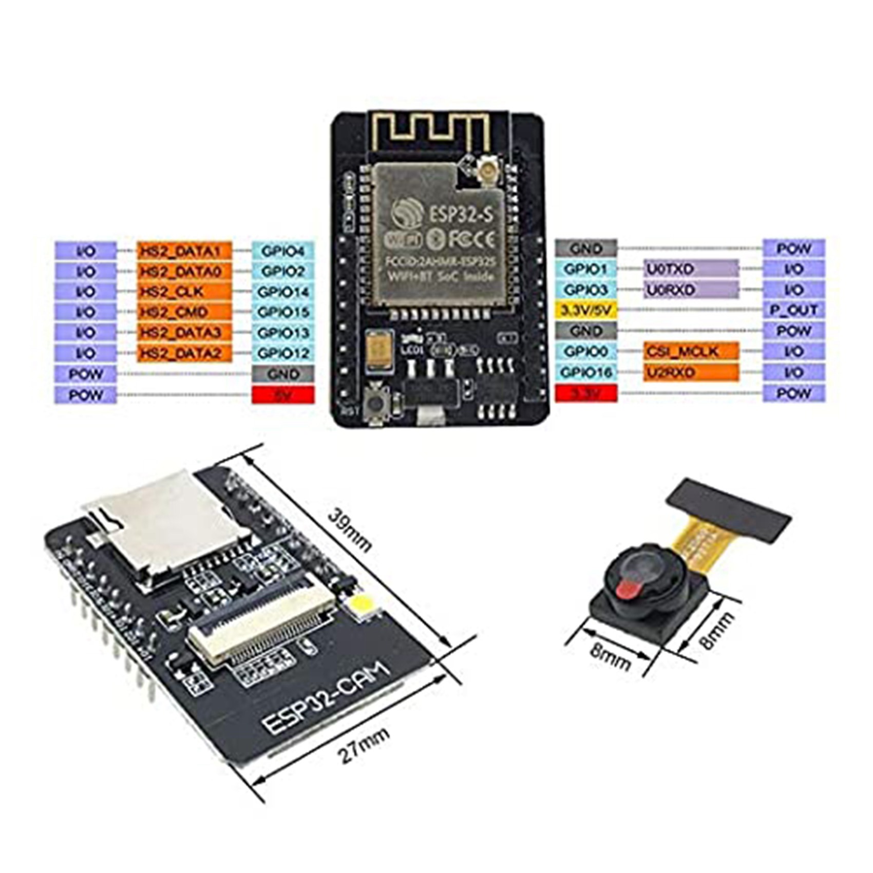 Nax Esp32-Cam 2.4G Antenna Esp32 Cam Development Board. 
