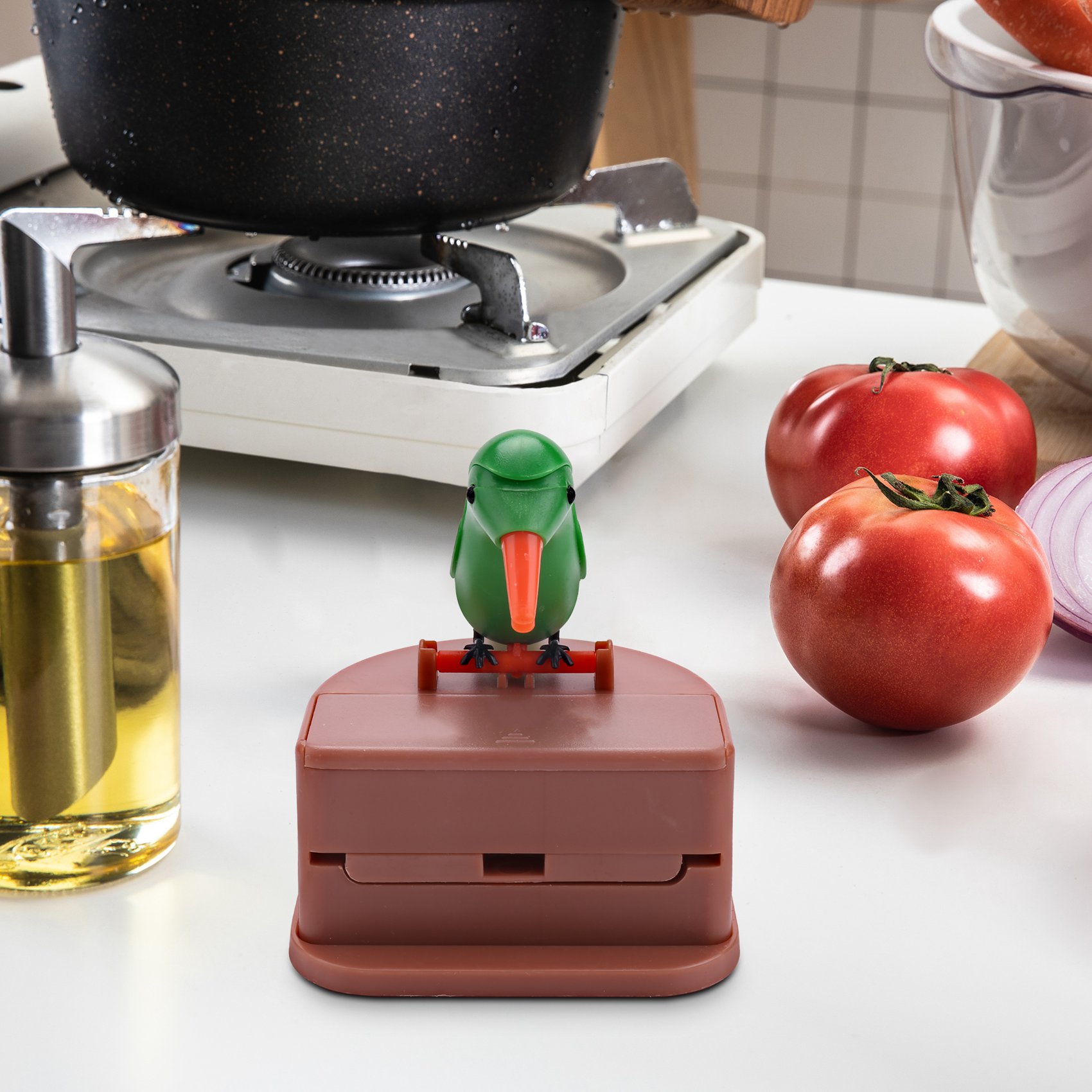 Toothpick Dispenser Bird Automatic Bird Toothpick Box Toothpick Holder. 