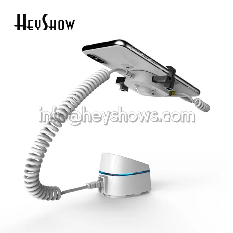 Mobile Phone Security Display Stand, Charging Stand, Anti Theft Alarm System, Smartphone Burglar Alarm with Claw. 
