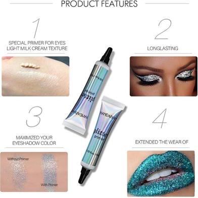 HANDAIYAN Glitter primer long lasting eyeshadow primer makeup base 10ml glitter eyeshadow glue lightweight eyeshadow base - eyeshadow palette. 