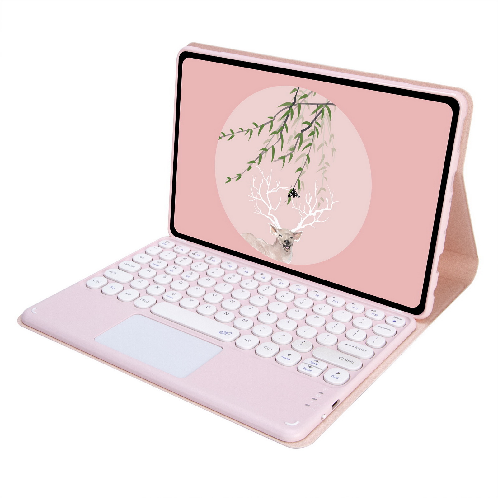Compatible with OPPO Pad 2 Tablet Keyboard Leather Case Realme Pad 10.4 Magnetic Bluetooth Keyboard Case. 