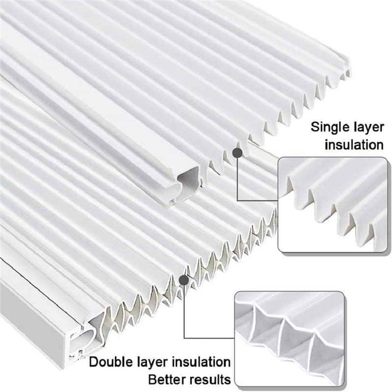 Window Air Conditioner Side Panels With Frame, Room AC Accordion Filler Curtain Kit Replacement Adjustable With Frame. 