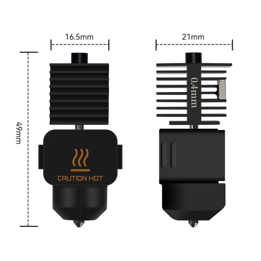 Hotend For Bambu Lab A1 mini Assembly Hotend Kit 0.2 0.4 0.6 0.8MM Replaceable Nozzle For 3D printer Bamboo Lab A1/A1 mini. 