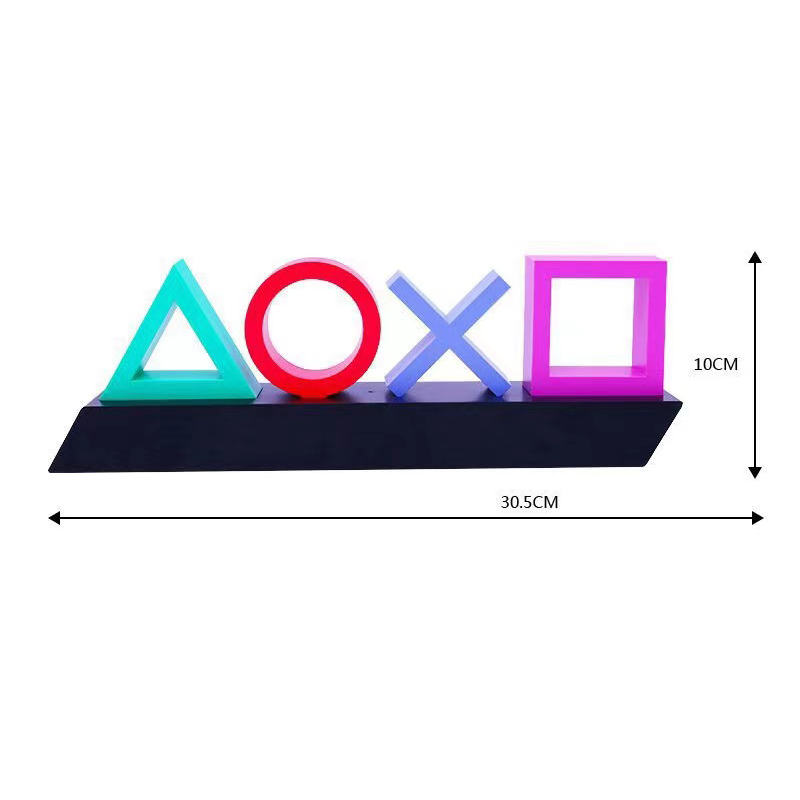 for PS4/PS5 Game Icon Lamp Sign Pixel modeling Lampstand Table top atmosphere led night light Esports room Background Decoration. 