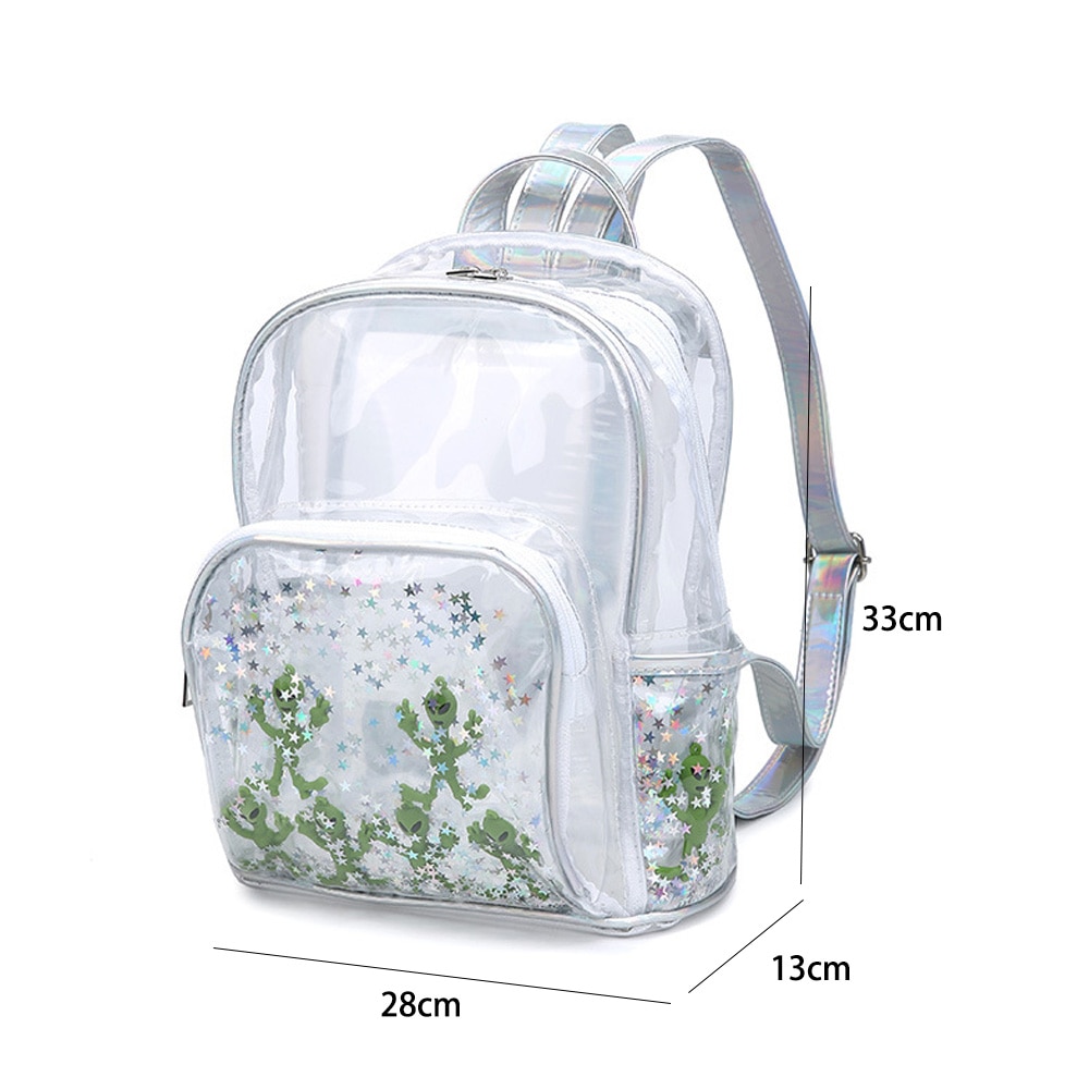 Harajuku Transparent Laser PVC Backpack 