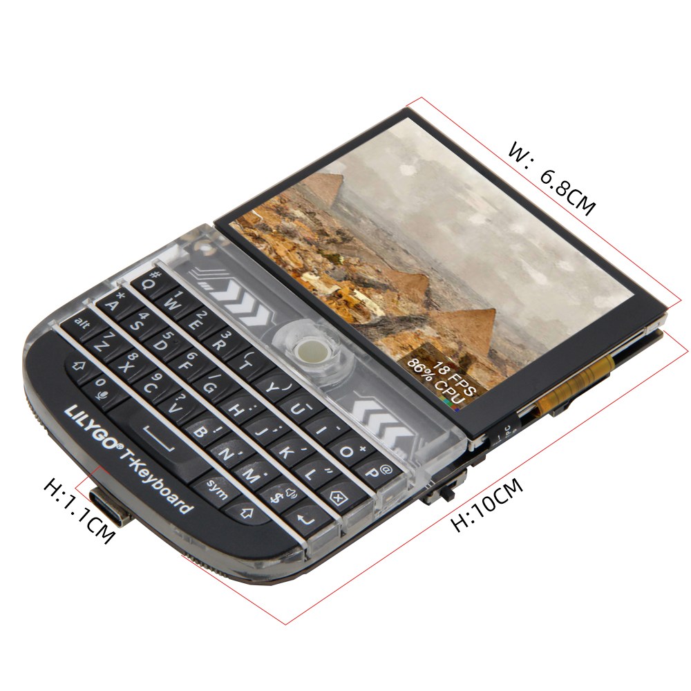 LILYGO ® T-Deck ESP32-S3 LoRa module 2.8-inch touchscreen WiFi Bluetooth development board. 