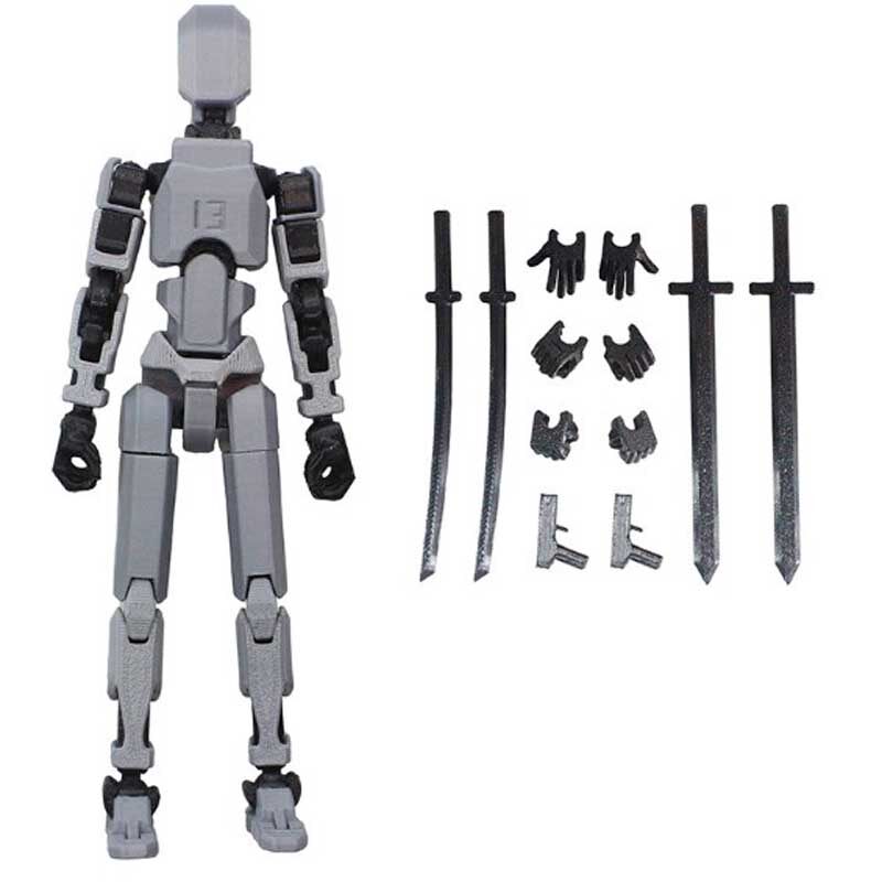 T13 Action Figure, Titan 13 Action Figure, Robot Action Figure,3D Printed Action