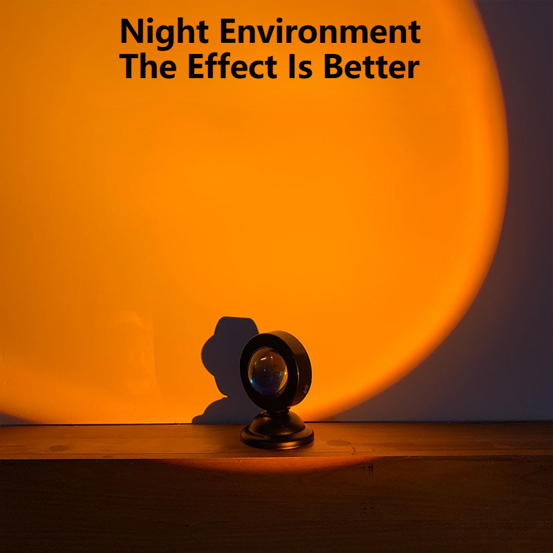 LED Sunset Lights USB Projection Night Lights Portable Neon Lights for Bedrooms. 