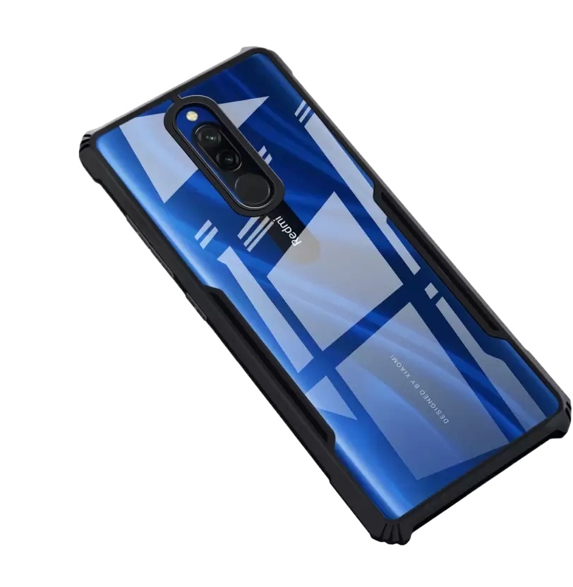 Back Cover For Mi Redmi 8A Dual, Redmi 8, Redmi 8A(Black,Transparent)