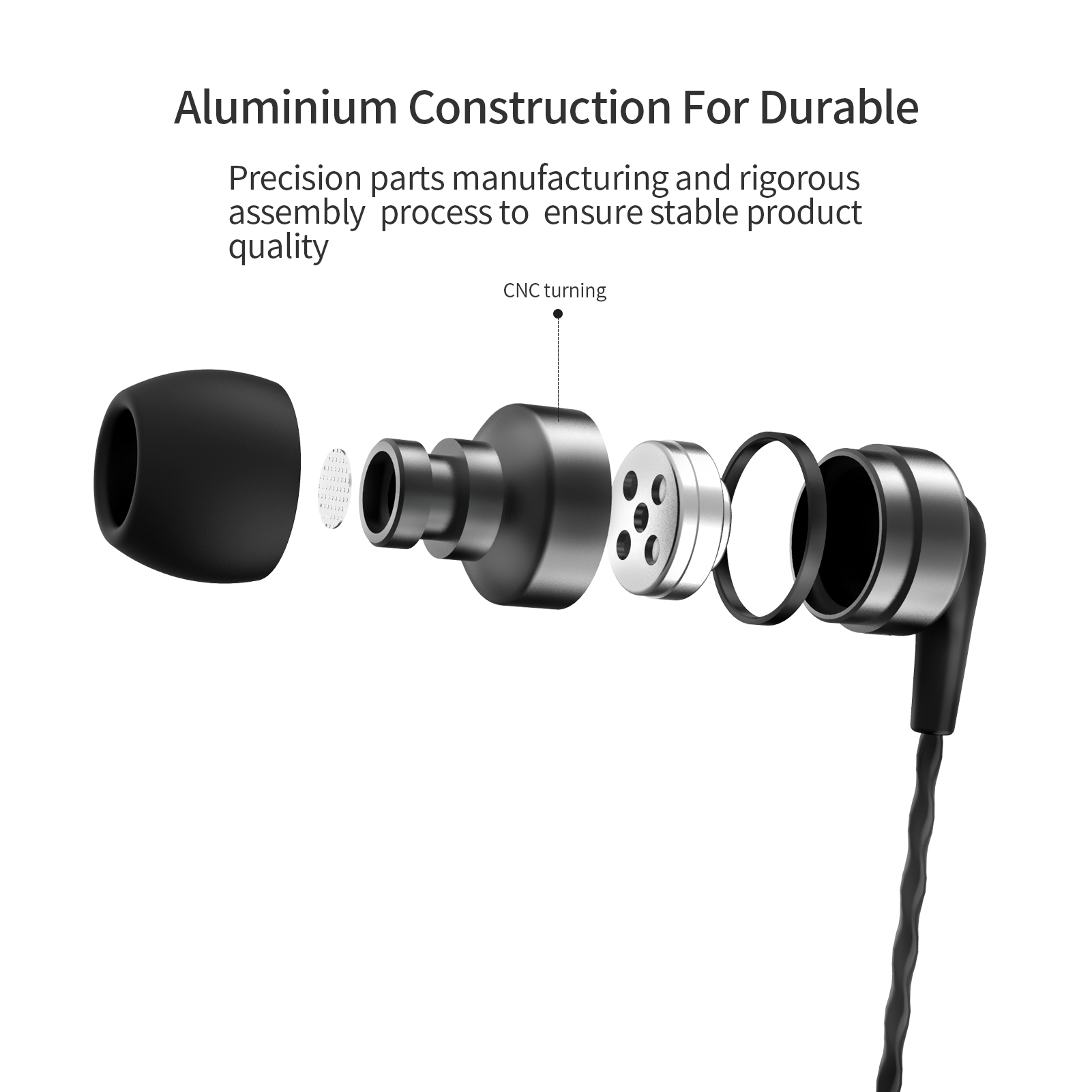 SoundMAGIC E80C Wired Earbuds with Microphone HiFi Stereo Earphones Noise Isolating in Ear Headphones Super Bass for Audiophile. 