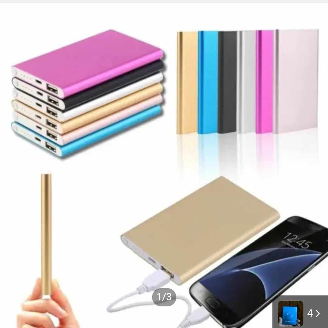 2000mAh Power Bank 2 Portable Charger Slim 2000 mAh Powerbank External Battery Pack. 