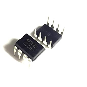 2Pcs- UC3842 UC3842P UC 3842 Current Mode PWM Controller Integrated Circuit DIP-8 8 Pin Leads Dual In Line Package Chip. 