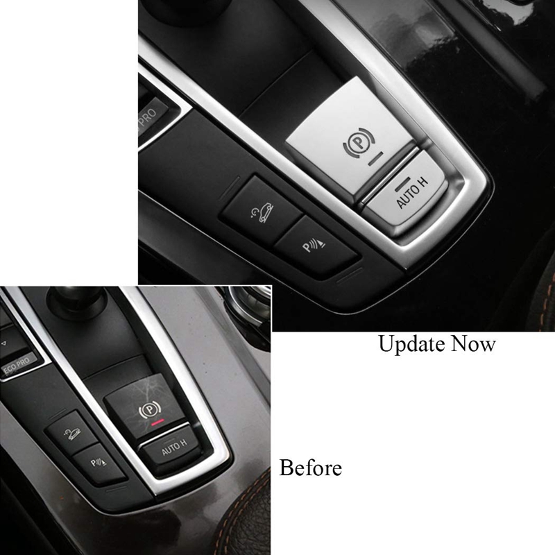 Parking Brake Switch P Button Cover Stickers for B-M-W F10 F07 F01 F25 F26 F11 F06 F15 F16 X3 X4 X5 X6. 