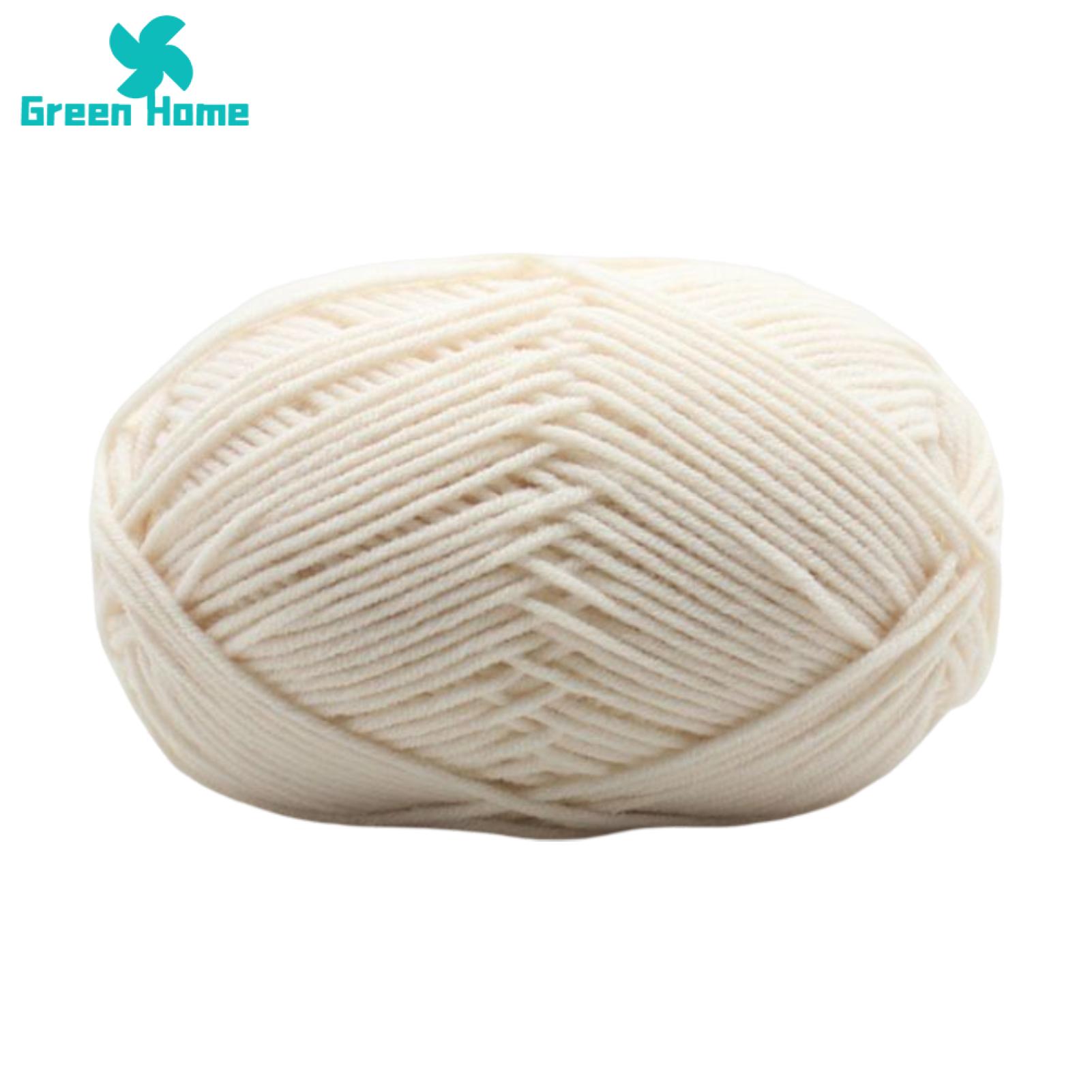 Green Home Knitting Wool Professional 4Ply Milk Cotton Thickness Line Crochet Yarn. 