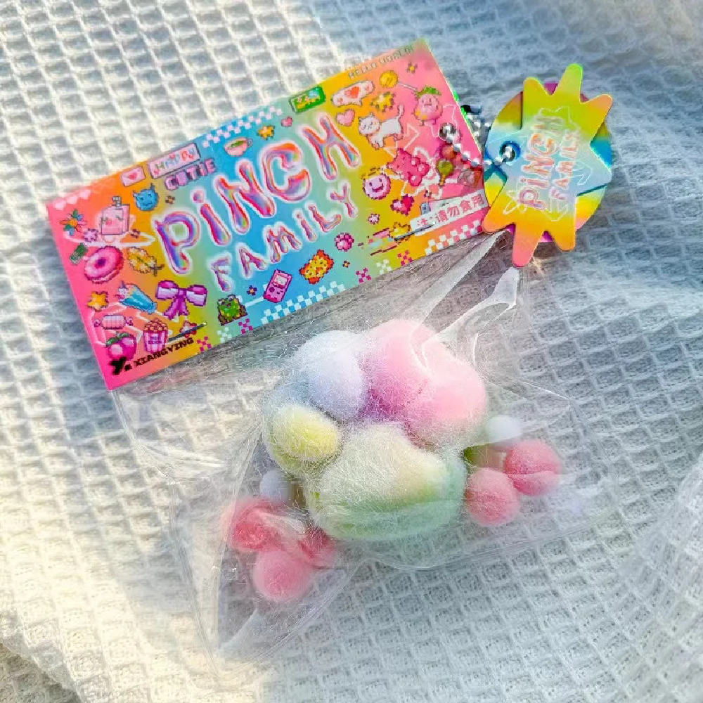 TPR Cat's Paw with Fur Stress Relief Squishy Toy Fidget Toy Mini Kawaii Plush Cat Paw Silicone Small Cat Paw Cute Pink Cat Foot. 