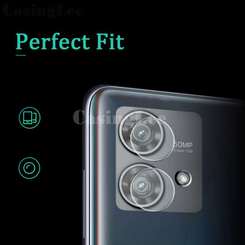 (2 Pieces) Moto Edge 40 NEO Screen Protector Tempered Glass Camera Lens Protector Glass. 