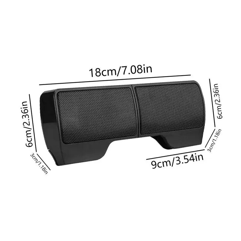 Computer Speakers External Clip On Computer Speakers USB Powered Wired Multimedia Mini Soundbar For PC Computer Laptop Speakers. 