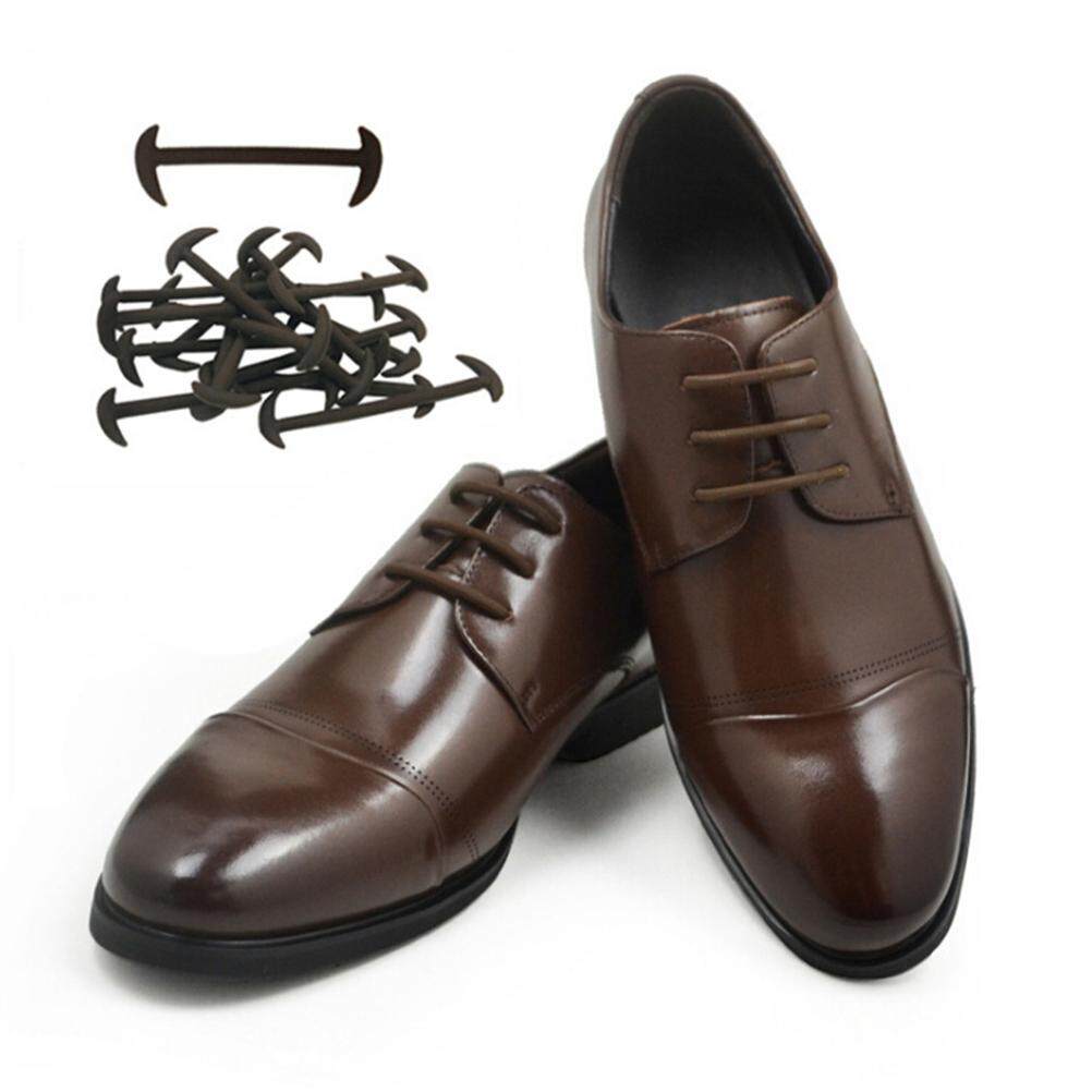 12Pcs Elastic Free Tying No Tie Lazy Silicone Shoelace Dress Shoe Laces. 