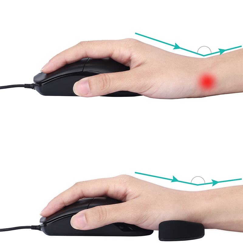 Silicone Wrist Support Mouse Pad Palm Rest Office Hand Rest Right Hand Version. 