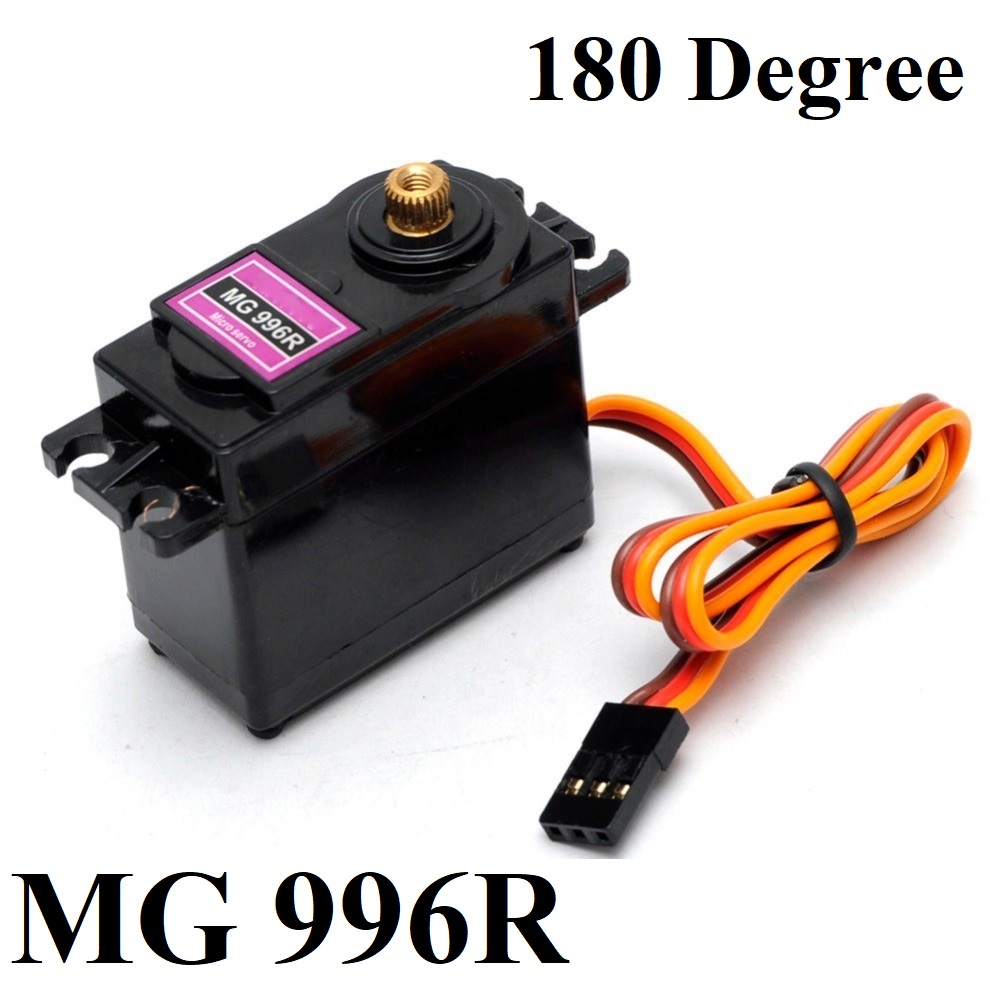 MG996R MG996 MG-996 180 Degree Servo Motor Large Torque DC 4.8V 7.2V Metal Gear Servo Motor 180° Degree Rotation Standard Quality With Cables Wire For Arduino DIY. 