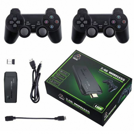 M8 Gamestick 2.4G 4K 20000+ Video Game Stick with 2 Wireless Gamepad. 