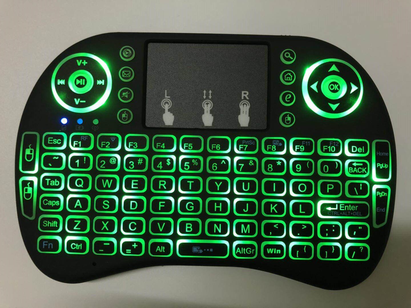 NEW Handheld I8 Mini Wireless Keyboard 2.4Ghz Russian English Language Air Mouse With Touchpad For Laptop Android TV Box PC. 