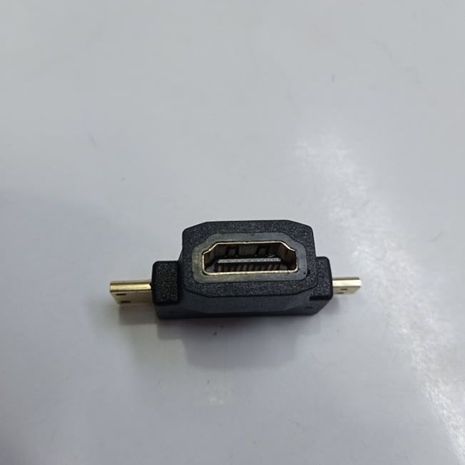 Top Quality Female HDMI To Male Mini & Micro HDMI T-Shaped Adapter Cable Connectors Compatible For Raspberry Pi 4. 