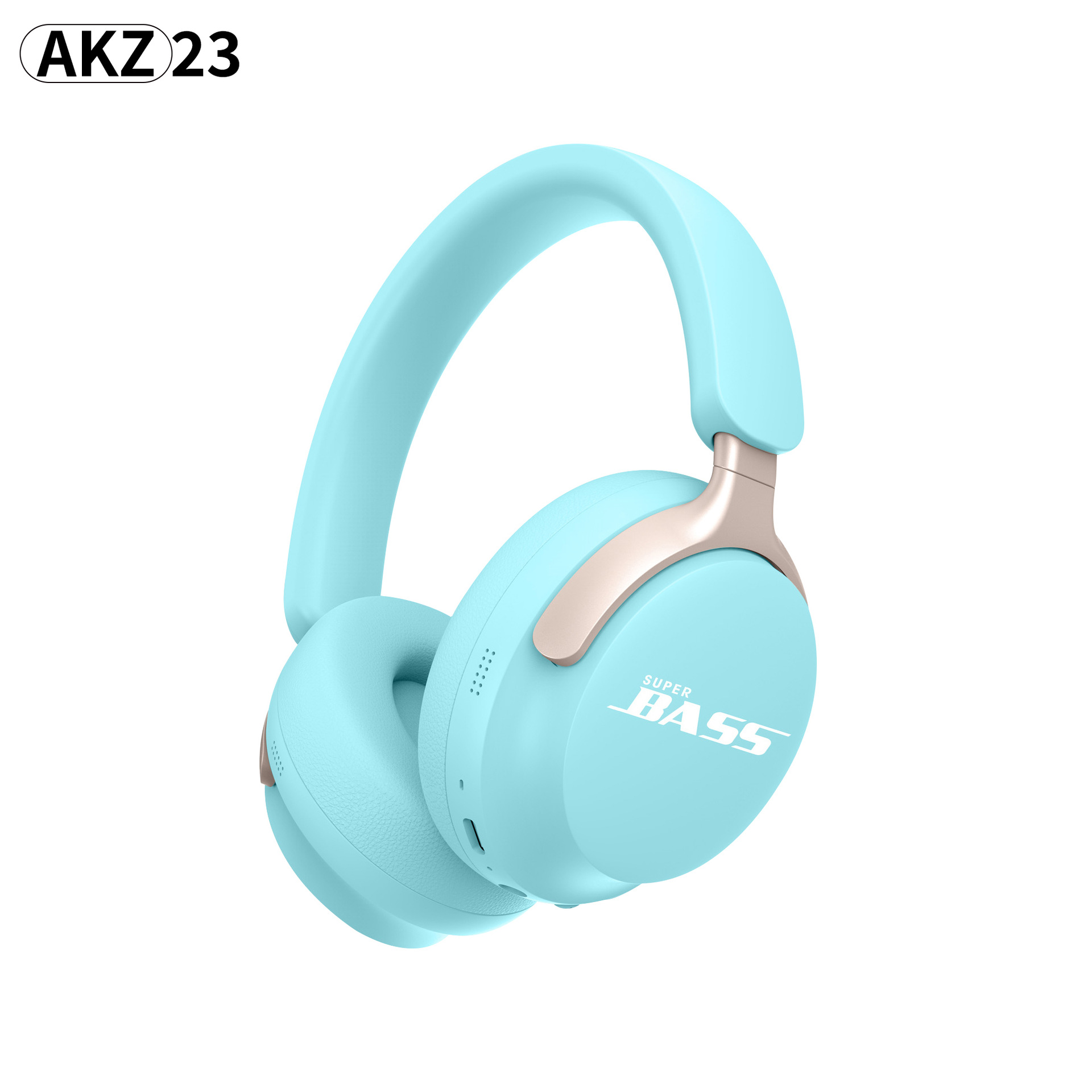New cross-border headset wireless bluetooth headset Macaron color headset AKZ-25 card FM 2024. 