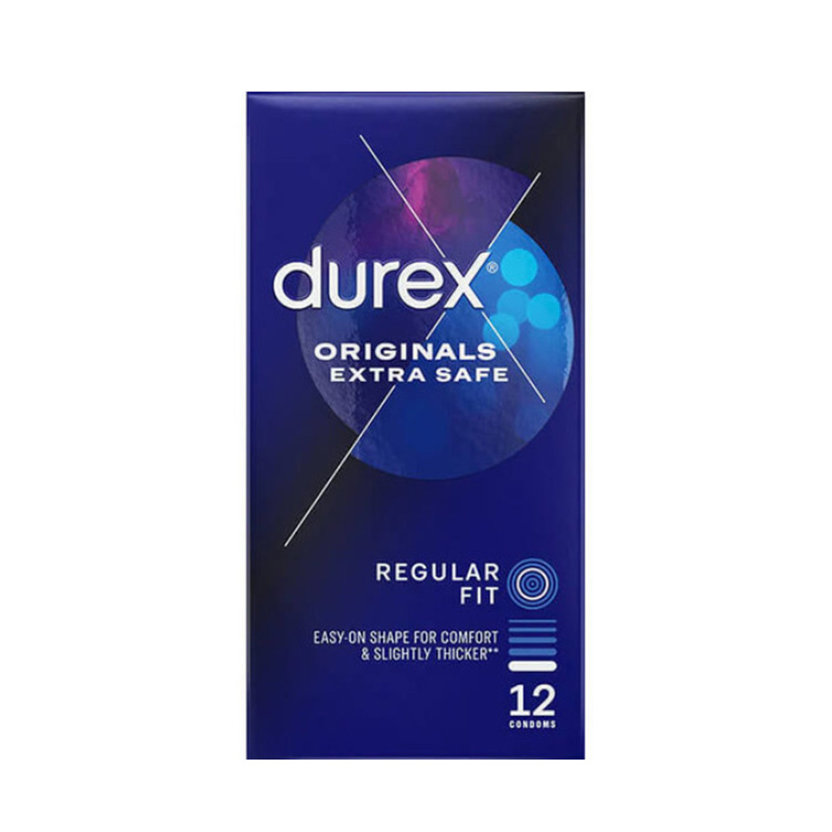 Durex Original Extra Safe Regular Fit Condom - 12Pcs Pack(UK). 