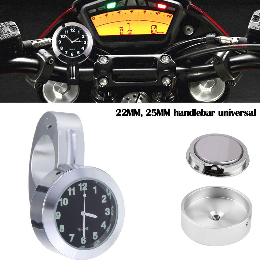 Motorcycle Handlebar Clock, Waterproof Universal Motorbike Mount Clock