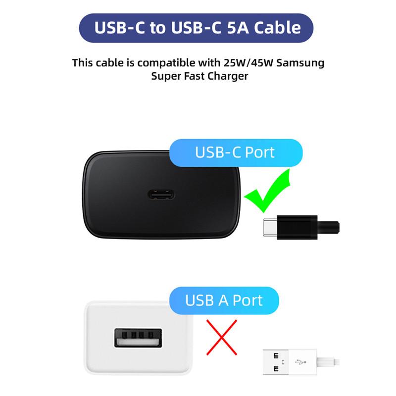 Official Samsung Type C To Type C Cable Pd Qc 3.0 Quick Charge Cable - Type C Cable. 