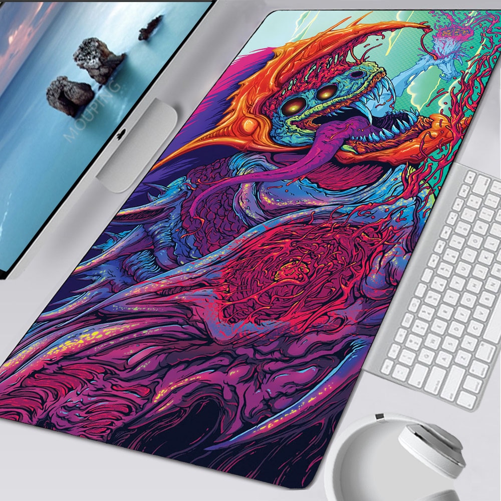 CSGO Hyperbeast Mouse Pad Hyper Beast Computer Desk Gaming Mousepad for Pc Gamer PC Game Mouse Mats Apex Legends 900x400. 