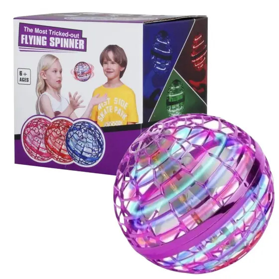 Flying Ball Spinner With Control Remote Set, Flying Ball Spinner Toys, Magic Flying Toy, Flying Spinners Built in RGB Lights. 