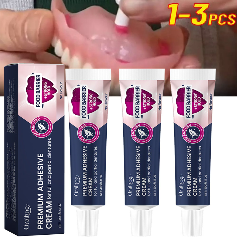 Comfort Denture Adhesives Glue Teeth Care Thermoplastic Denture Silicone Reline Kit Adhesive Cushion Friction Fixed Dentures. 