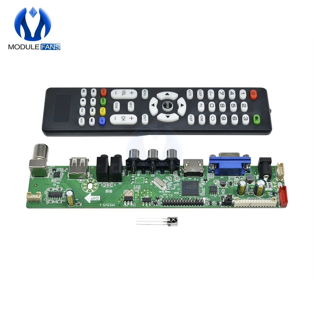 【Hey my home】Universal LCD Controller Board Resolution TV Motherboard VGA TV USB HDMI Inter Board Module. 