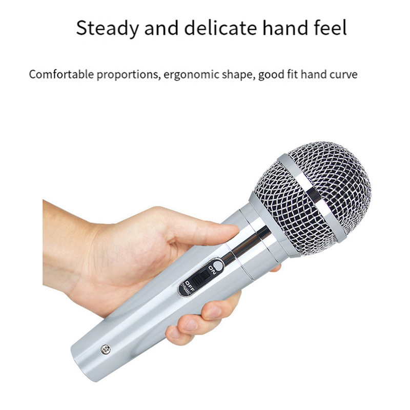 Microphone Wired Metal Dynamic Microphone Clear Voice Mic for Vocal Music Performance. 