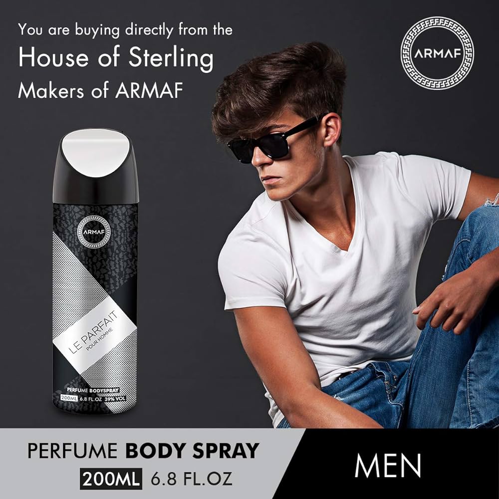 Armaf Le Parfait Pour Homme For Men, 2 Piece Gift Set, Eau De Parfum 100ml  + Perfume Body Spray 200ml, For Him : Buy Online at Best Price in KSA - Souq