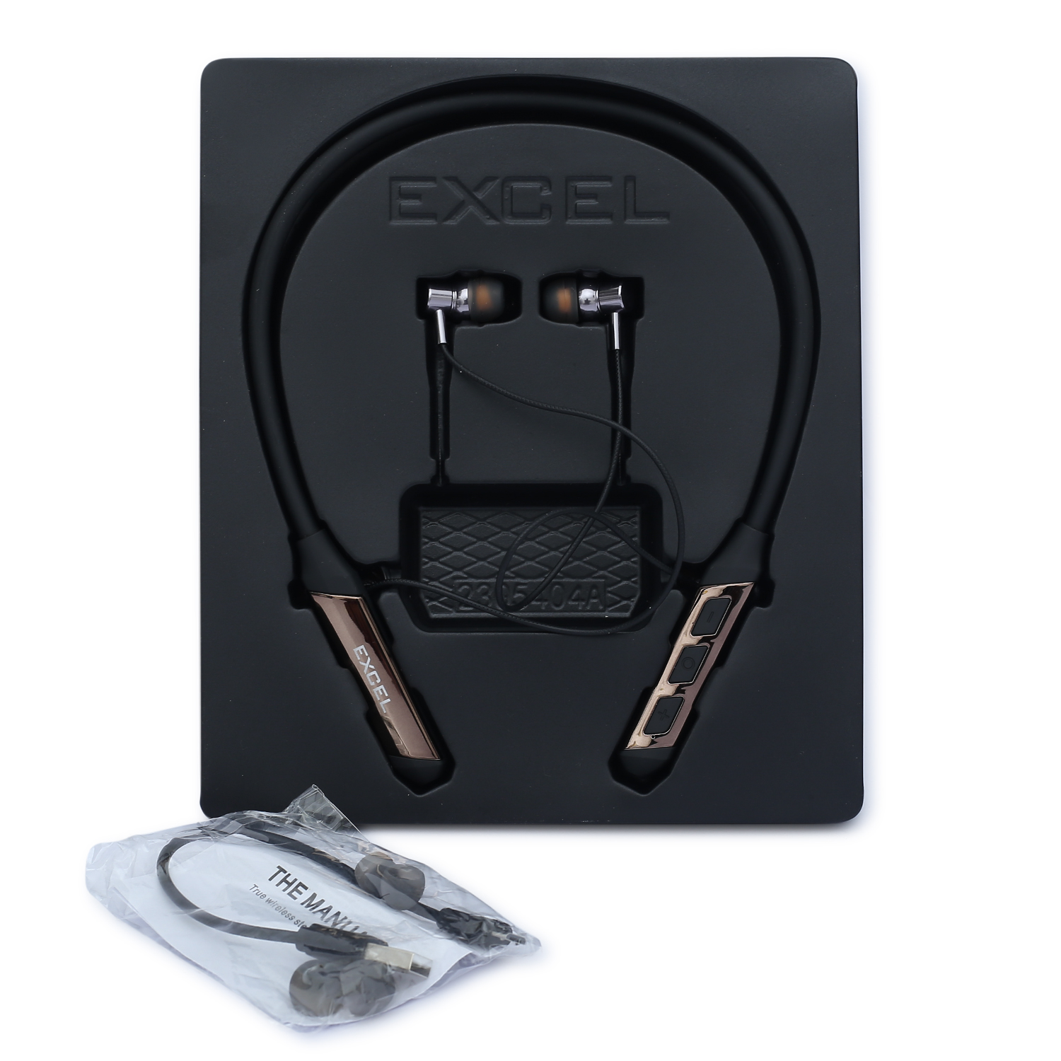 EXCEL N-01 HIGH QUALITY SOUND AND GOOD BASS WIRELESS NECKBAEND HEADPHONES. 