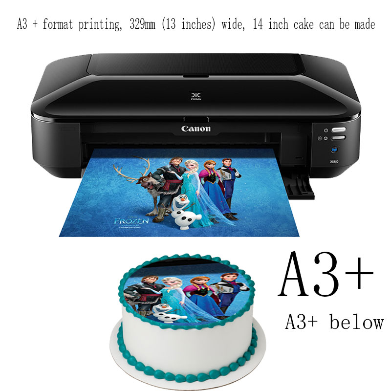 Edible ink inkjet printer for Canon A4 G1810/G1831/A3 IX6880 IX6870 cake candy coffee printing machine rice paper printer wholes. 