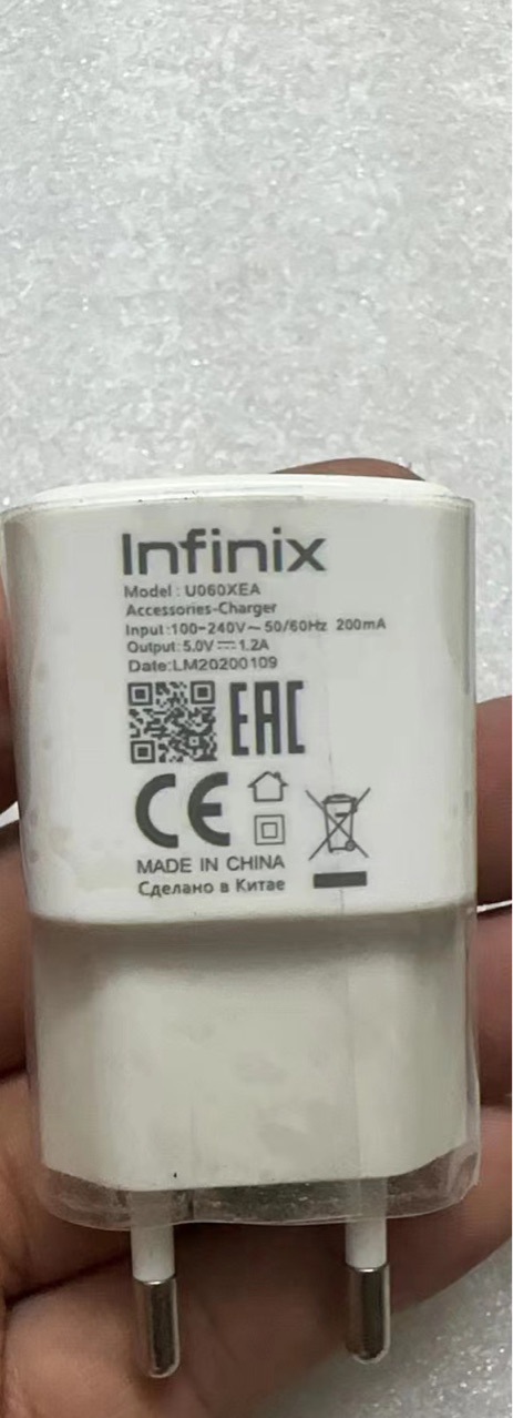 Original Stock 1.2A Charger Suitable infinix Mobile Phone Integrated Machine Charger